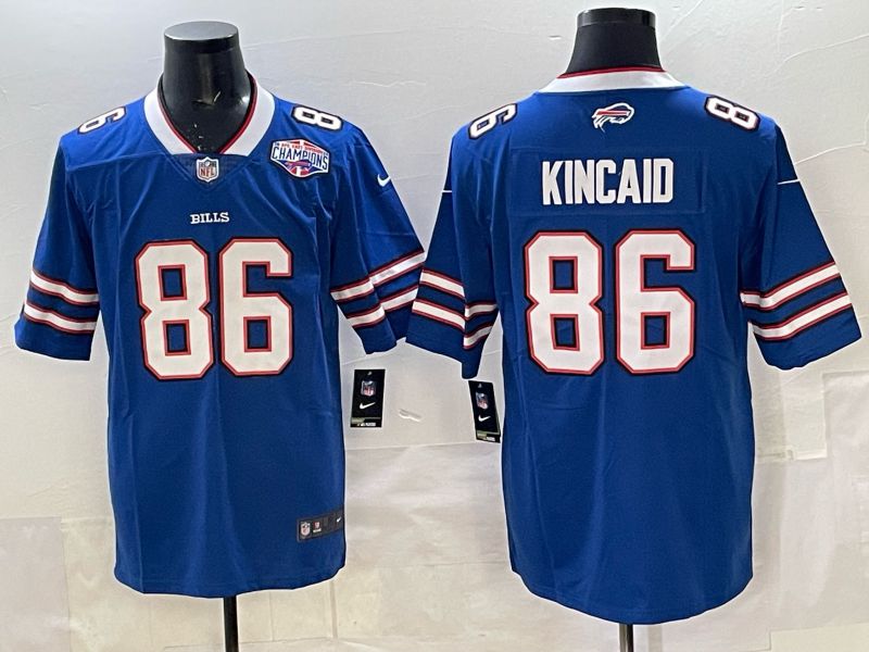 Men 2025 Buffalo Bills 86 Kincaid Blue Nike Limited NFL Jersey style 05